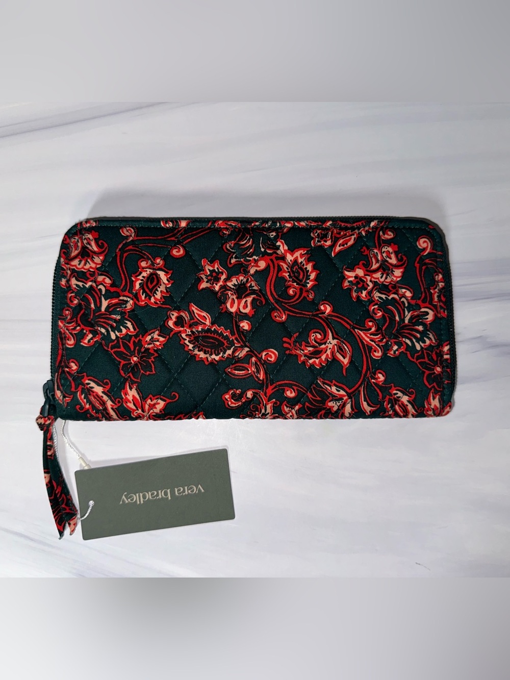 Vera Bradley Continental Wallet Victorian Vines NEW